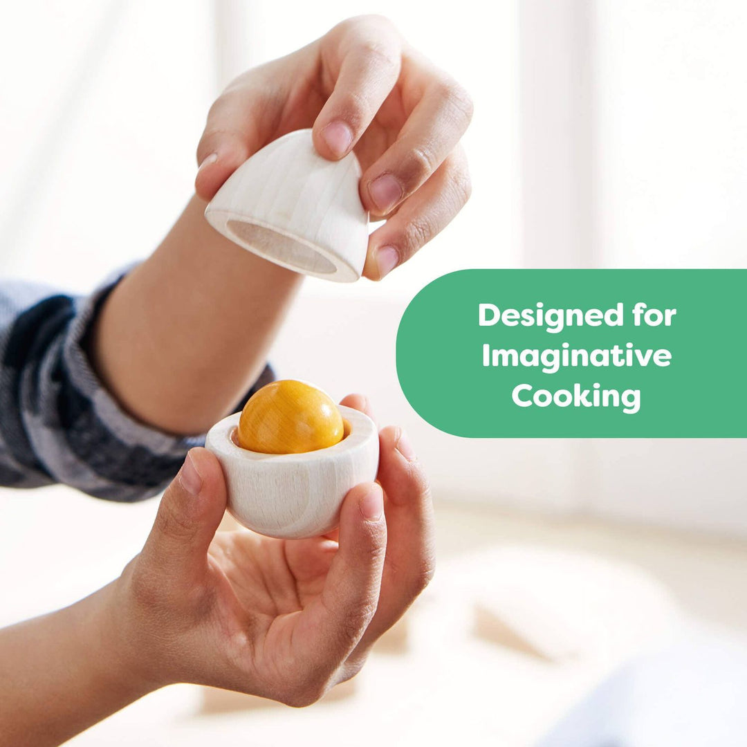Creative Play – Wooden Eggs Play Food Set Toddler And Pretend Play Haba