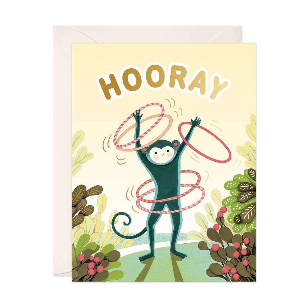 Monkey Hooray Greeting Card Greeting Card JooJoo Paper