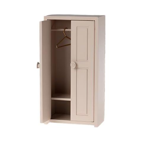 Maileg Wooden Closet, Mouse - Light rose Mouse House furniture Maileg