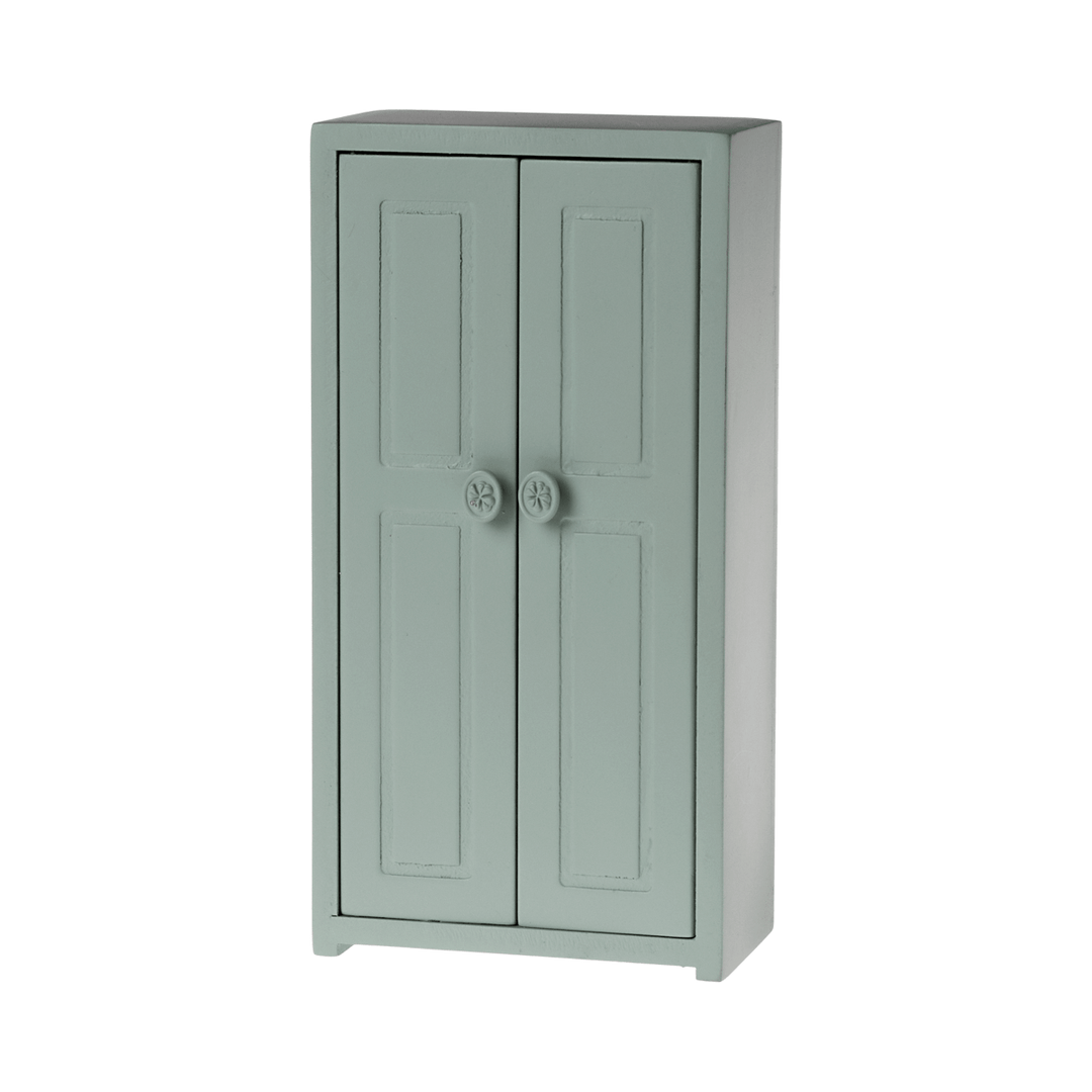 Maileg Wooden Closet, Mouse - Soft blue Mouse House furniture Maileg