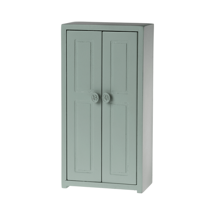 Maileg Wooden Closet, Mouse - Soft blue Mouse House furniture Maileg