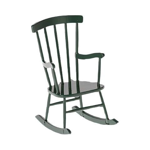 Maileg Rocking Chair, Mouse- Dark Green Mouse House furniture Maileg