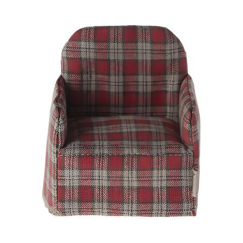 Maileg Chair, Mouse - Red Checker Mouse House furniture Maileg