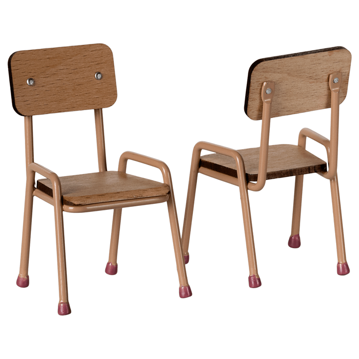 Maileg Table and chair set, Mouse - Dark powder Mouse House furniture Maileg