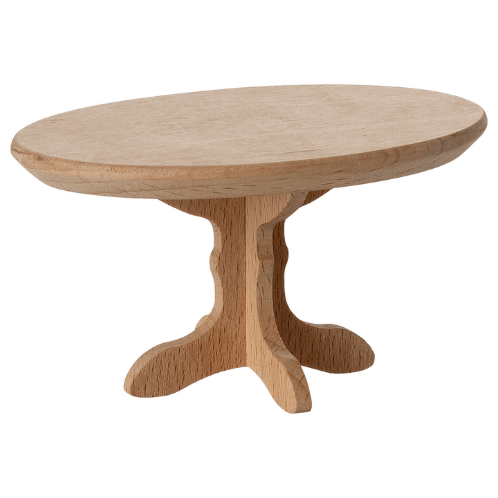Maileg Oval coffee table, Mouse - Nature Mouse House furniture Maileg