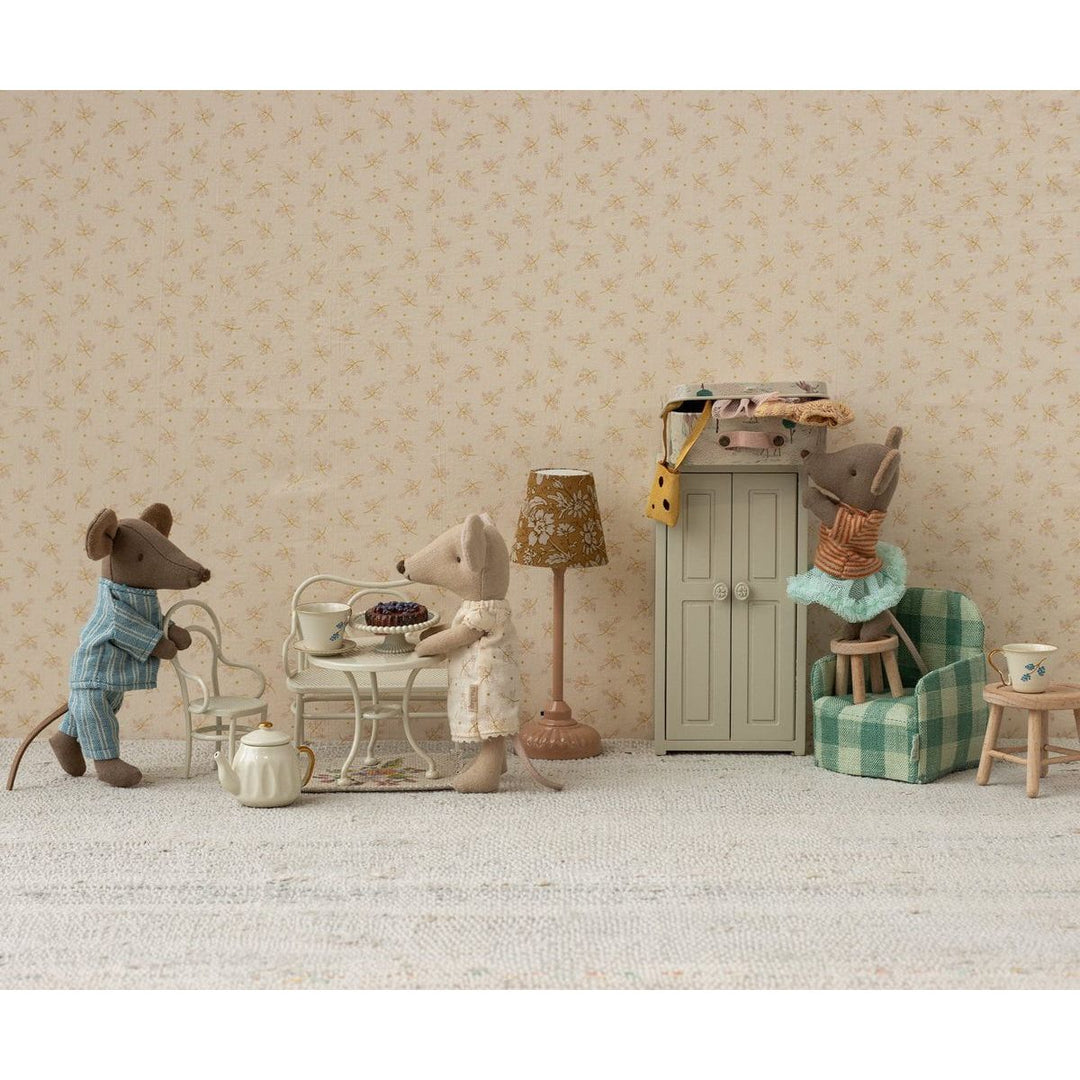 Maileg Café set, Mouse, Small - Off white Mouse House furniture Maileg