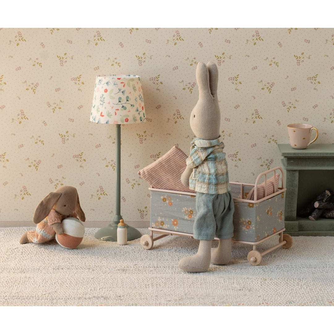 Maileg Cot bed, Micro - Powder Miniature Dollhouse Furniture Maileg