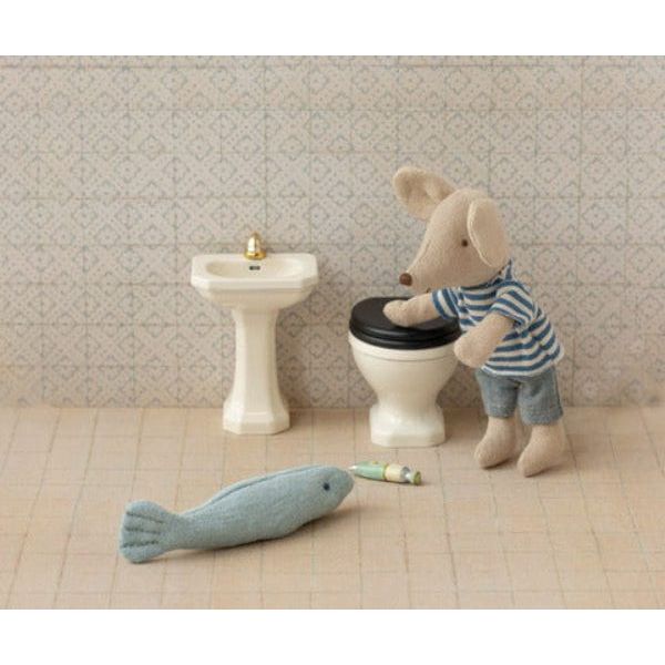Maileg Bathroom Sink, Mouse- Off White Mouse House furniture Maileg