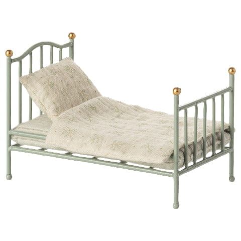 Maileg Vintage Mouse Bed - Mint Mouse House furniture Maileg