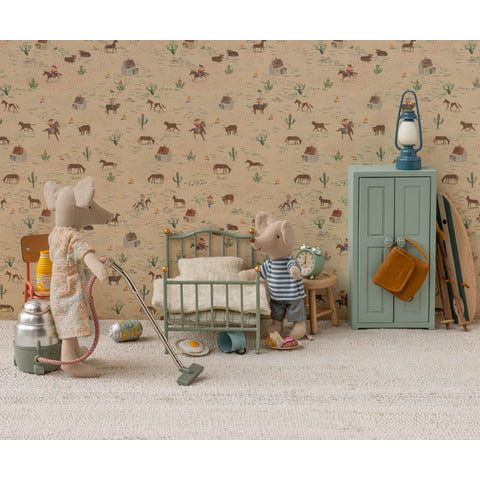 Maileg Vintage Mouse Bed - Mint Mouse House furniture Maileg