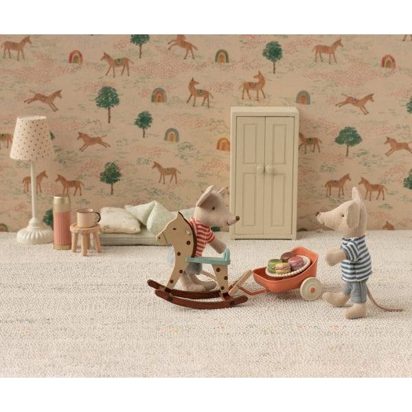 Maileg 2025 Vintage floor lamp, Mouse - Sand Mouse House furniture Maileg
