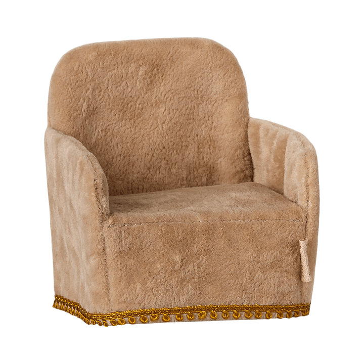 Maileg Folding chair, Mouse - Powder Mouse House furniture Maileg