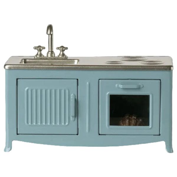 Maileg Kitchen, Mouse - Blue Mouse House furniture Maileg