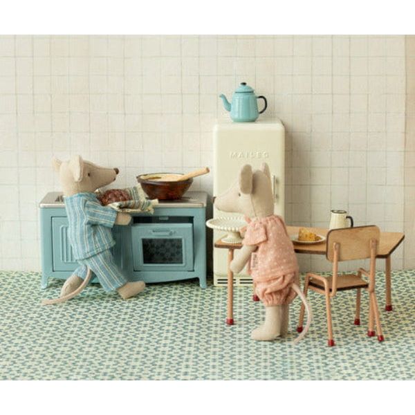 Maileg Kitchen, Mouse - Blue Mouse House furniture Maileg