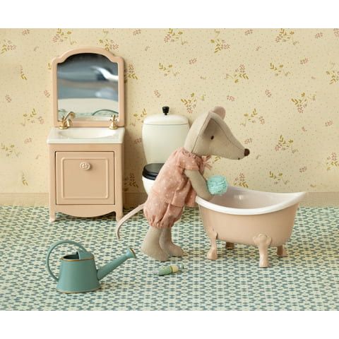 Maileg Mouse Bathtub, Rose Mouse House furniture Maileg