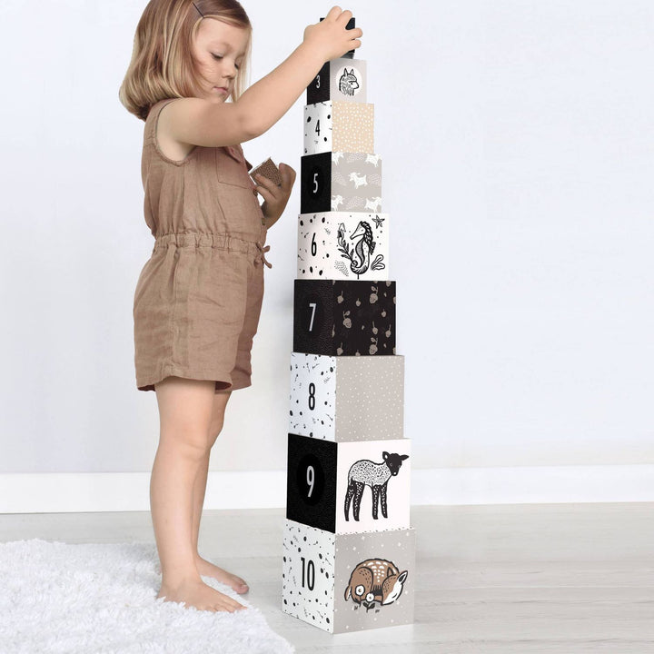 Wee Gallery Nesting Blocks - Baby Animals Blocks Wee Gallery