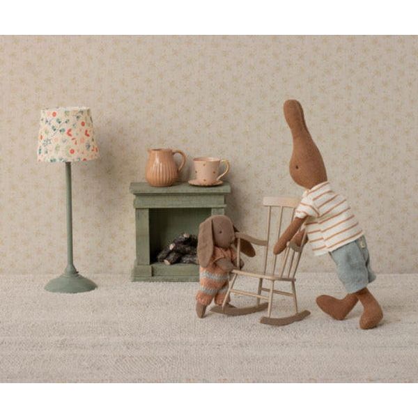 Maileg Bunny Micro-Brown, Dusty Rose Knitted Suit Rabbits &amp; Bunnies Maileg