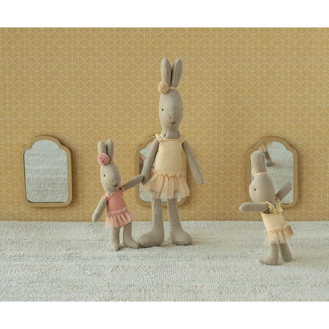 Maileg Rabbit, Micro - Ballet suit and skirt rose Rabbits &amp; Bunnies Maileg