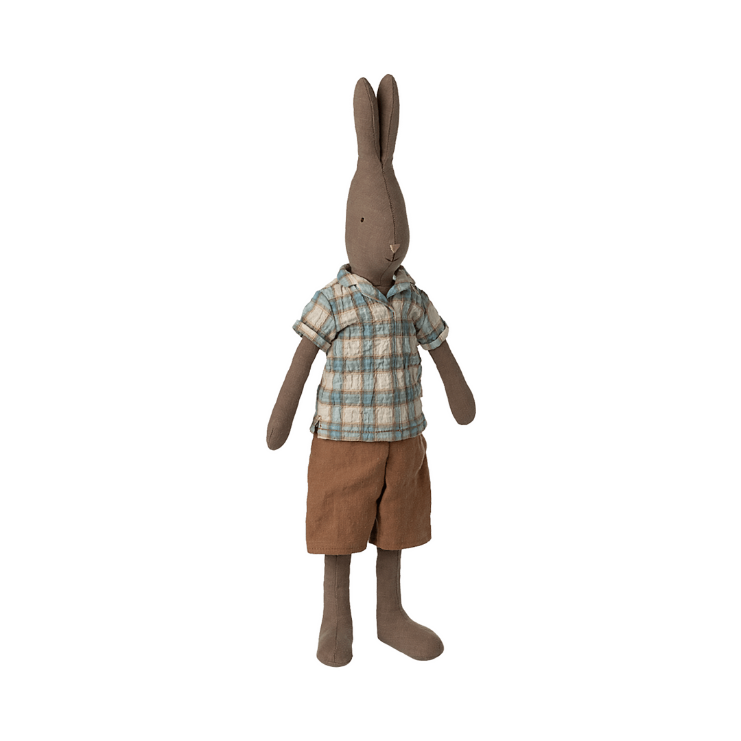 Maileg Rabbit, Size 3 - Brown - Shirt and Shorts Rabbits & Bunnies Maileg