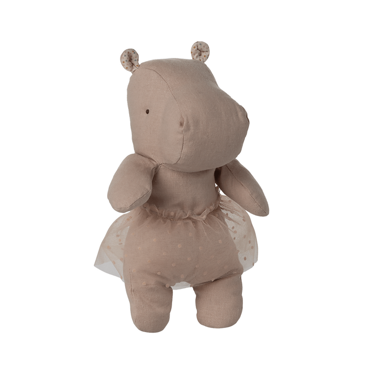 Maileg Safari friends, Hippo w. skirt, Small - Soft rose Dolls &amp; Plush Toys Maileg
