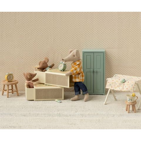 Maileg Sleepy Wakey Baby Mouse In Matchbox 2026- Blue Mice Maileg