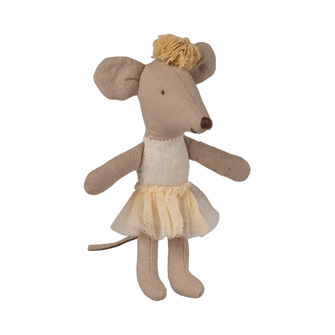 Maileg Ballerina Mouse, Little Sister-Off White Mice Maileg