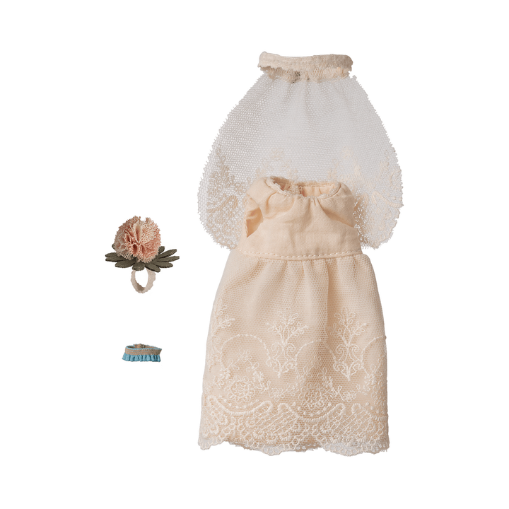 Maileg Wedding dress, Mum mouse Mice Clothing Maileg