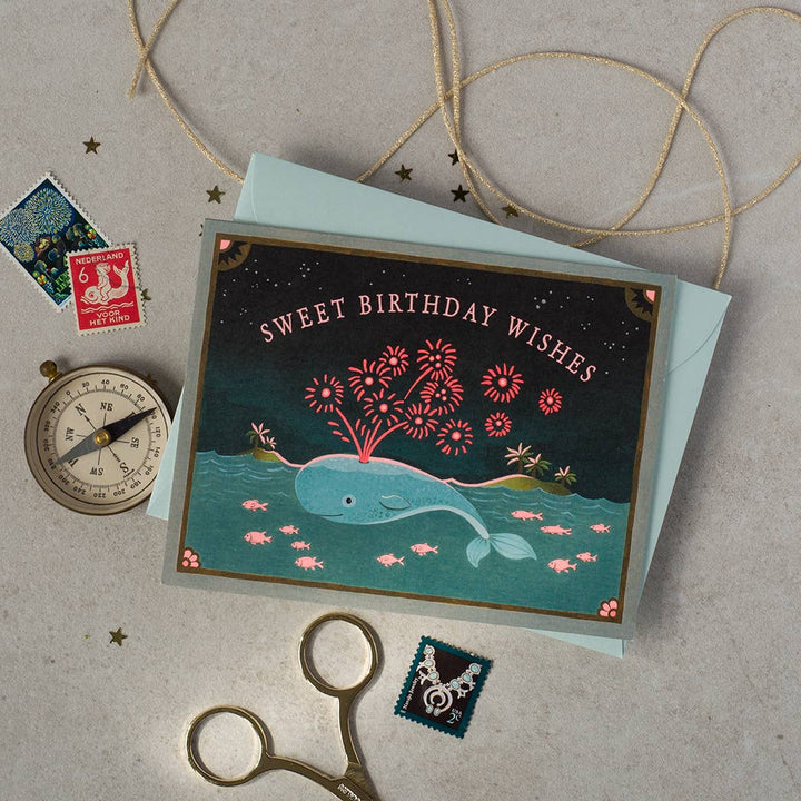 Whale Birthday Greeting Card Greeting Card JooJoo Paper