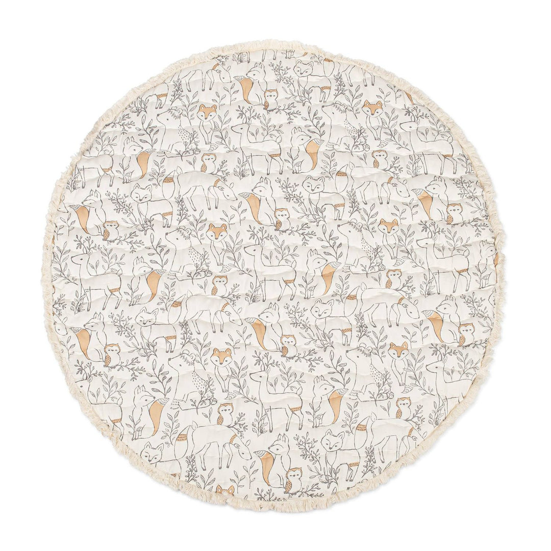 Crane Baby Ezra Quilted Playmat (Woodland) Baby Toys &amp; Play Mats Crane Baby