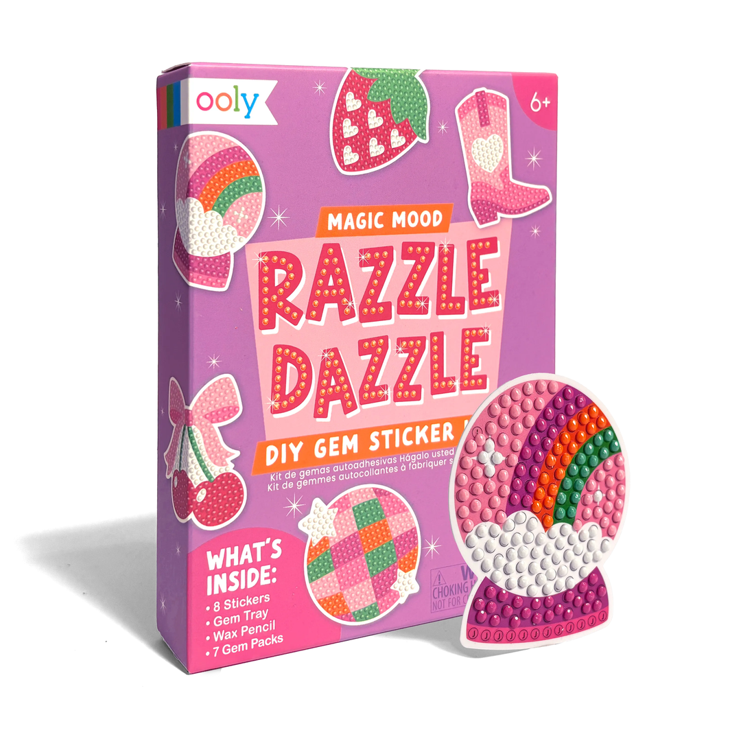 Ooly Mini Razzle Dazzle DIY Gem Sticker Kit - Magic Mood Art Kit Ooly