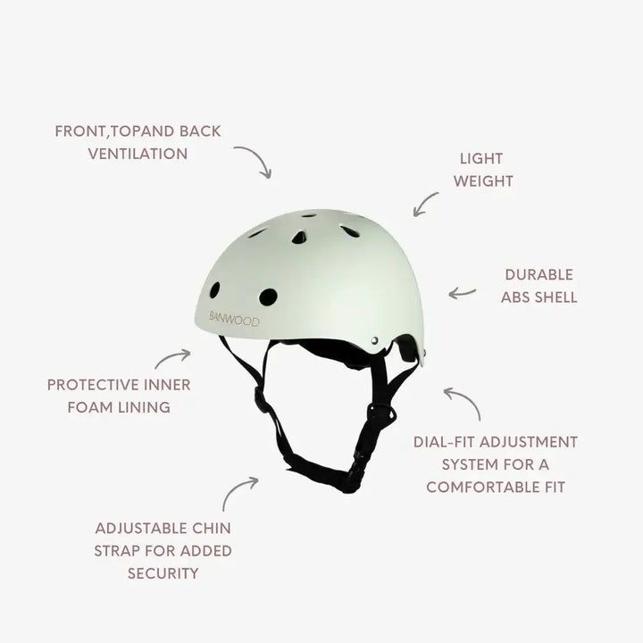 Banwood Helmet- Matte Pale Mint (50-54 cm) Helmet Banwood