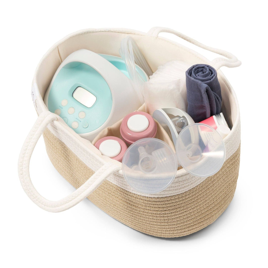 Natemia Rope Diaper Caddy Diaper Caddy Natemia Beige