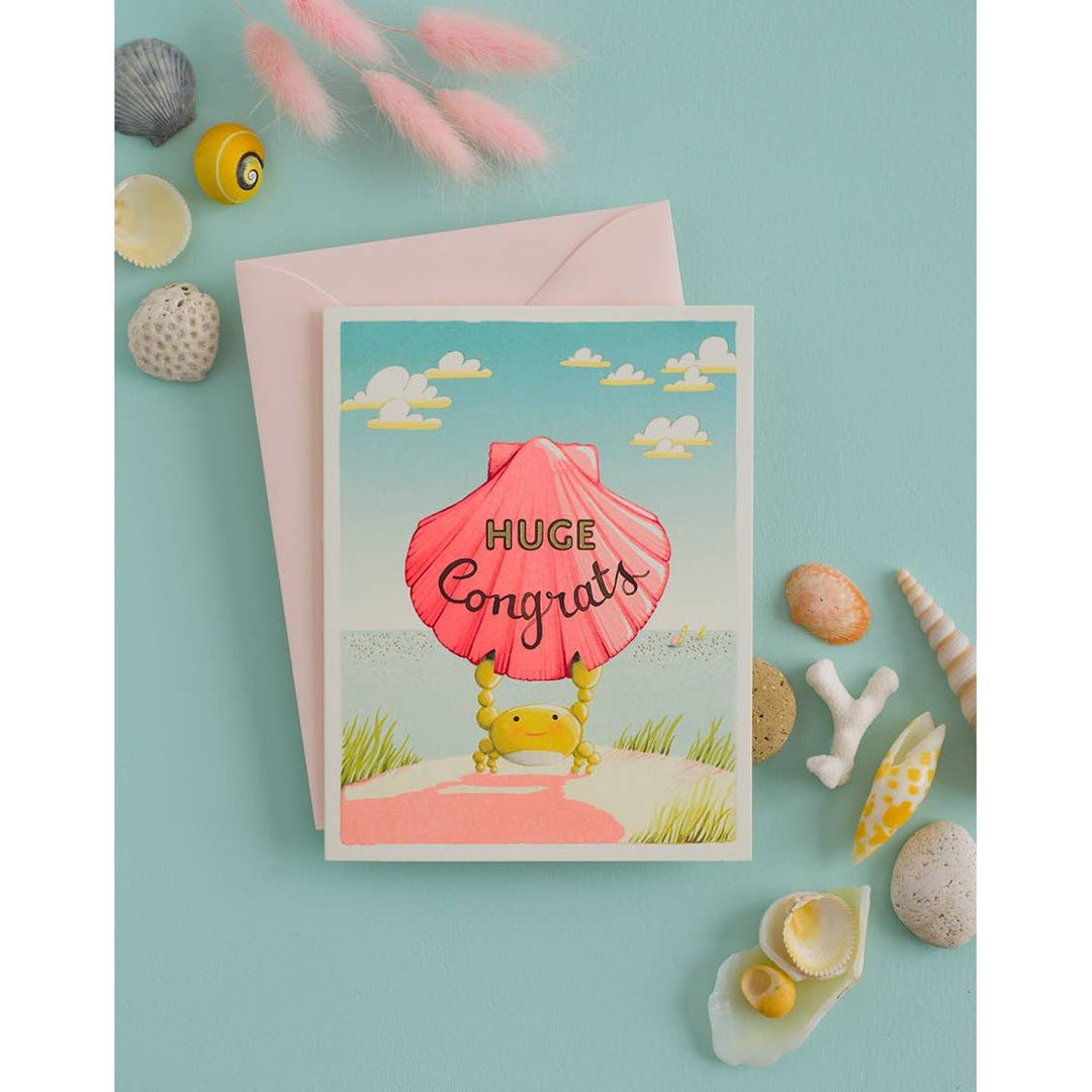 Crab Congrats Greeting Card Greeting Card JooJoo Paper