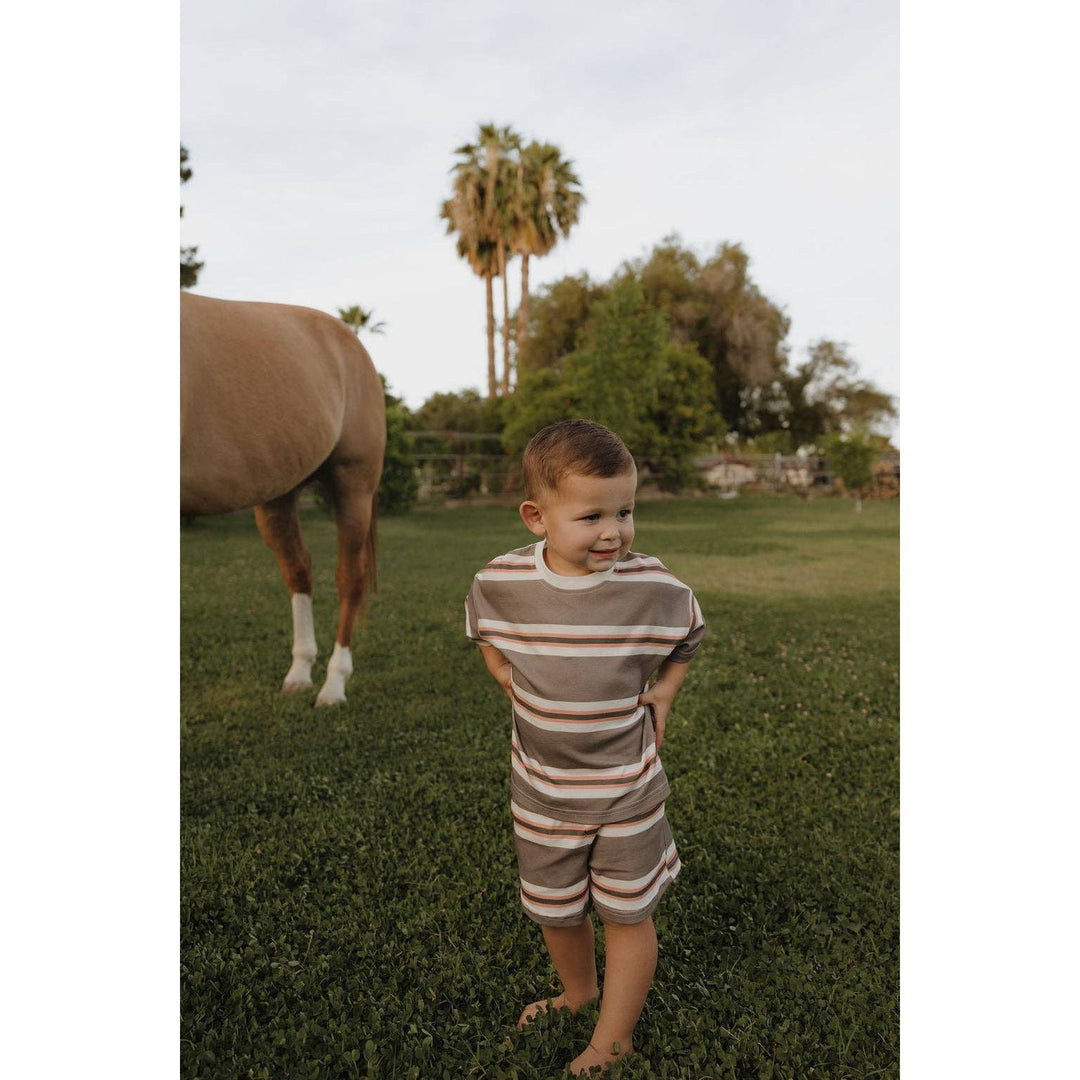 Forever French Baby Child Short Set | Sedona Stripe Tops &amp; Bottoms Forever French Baby