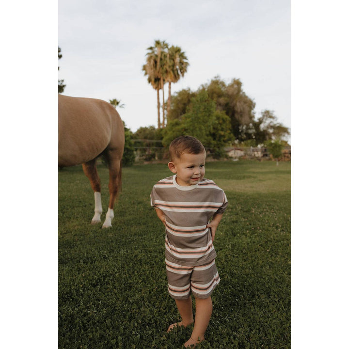 Forever French Baby Child Short Set | Sedona Stripe Tops &amp; Bottoms Forever French Baby