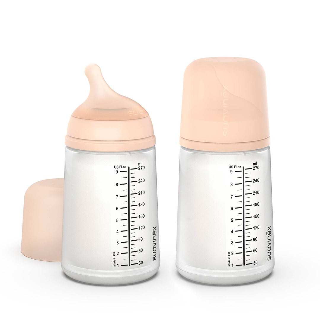 Suavinex Zerø.Zerø™ LRG Bottle, Medium Flow, 2PK Bottles &amp; Sippies Suavinex Fair