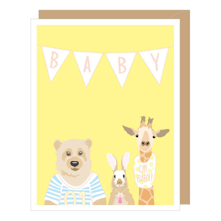 Baby Animals New Baby Greeting Card Greeting Card Apartment 2