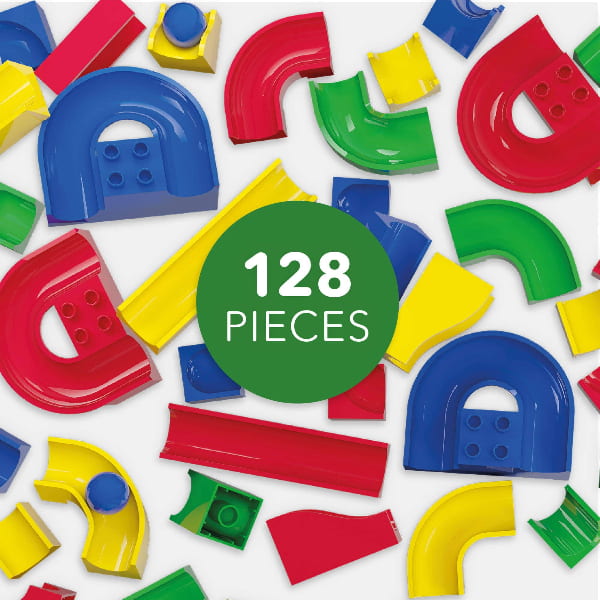 Hubelino 128-Piece Run Elements Set Marble Run Haba