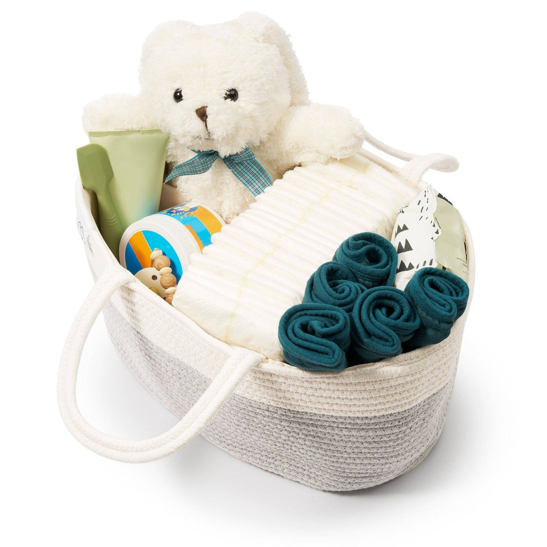 Natemia Rope Diaper Caddy Diaper Caddy Natemia Grey