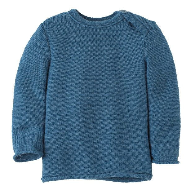 Disana 2025 Baby Knit Pullover Tops &amp; Bottoms Disana 3-6 months Dove Blue
