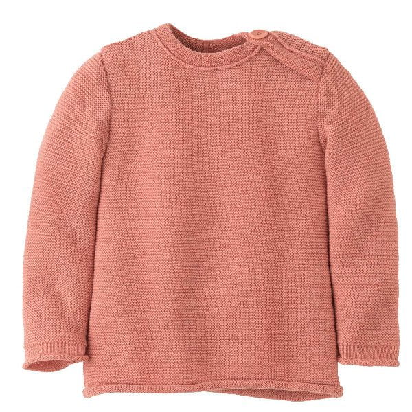 Disana 2025 Baby Knit Pullover Tops &amp; Bottoms Disana 3-6 months Soft Pink