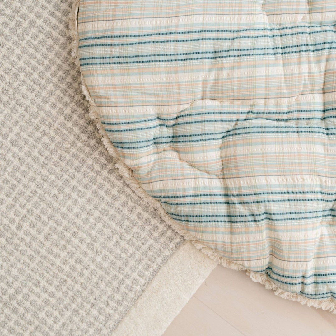 Crane Baby Charlie Farmhouse Quilted Play Mat Baby Toys &amp; Play Mats Crane Baby