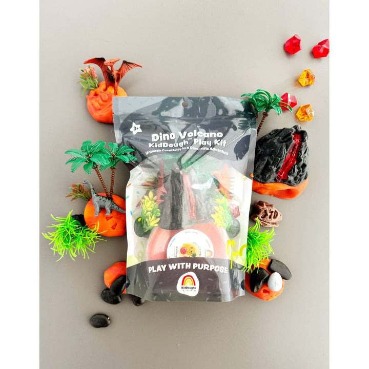 Earth Grown KidDough Dino Volcano KidDough Play Kit Clay/Dough EGKD