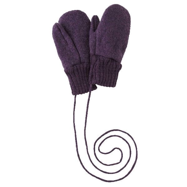 Disana 2025- Boiled Wool Mittens Gloves & Mittens Disana Aubergine Size 1
