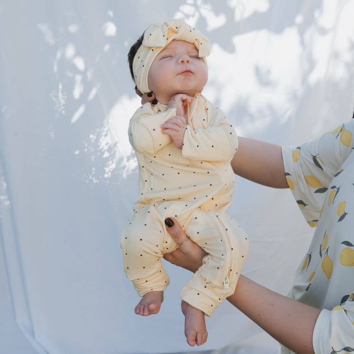 Forever French Baby - Bamboo Zip Pajamas - Veda Pajamas &amp; Footies Forever French Baby