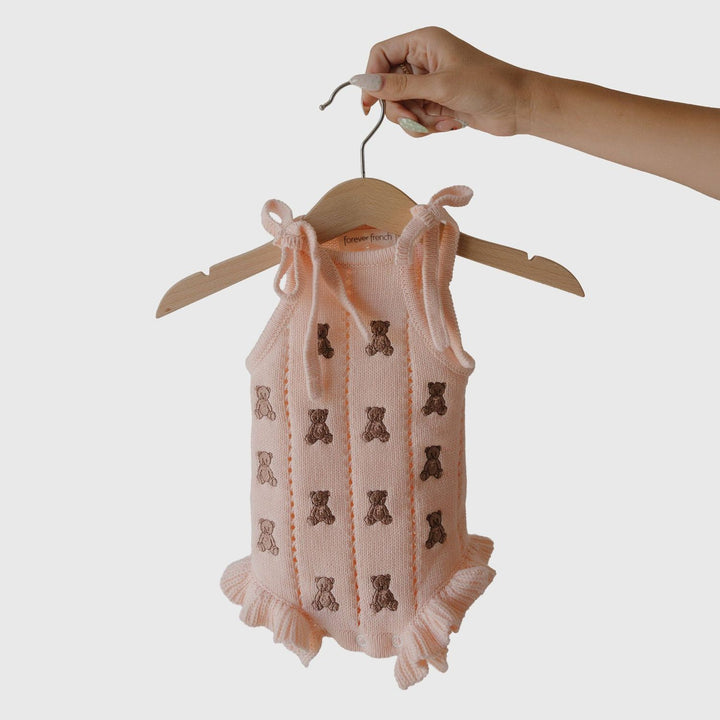 Forever French Knit Ruffle Romper- Lottie Forever French Baby