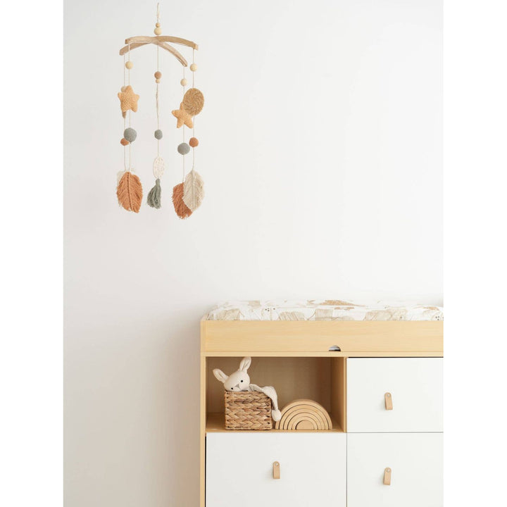 Crane Baby Willow Leaf Nursery Ceiling Hanging Decor Baby Mobiles Crane Baby
