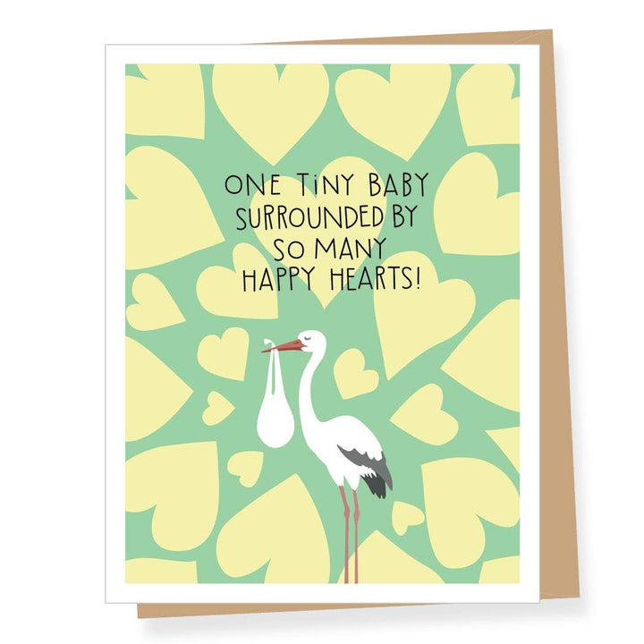 Happy Hearts New Baby Greeting Card Greeting Card Apartment 2