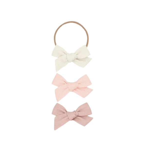 Lou Lou &amp; Company Linen Bow 3 pack Headbands Headband Lou Lou &amp; Company   
