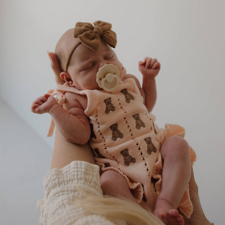 Forever French Knit Ruffle Romper- Lottie Forever French Baby